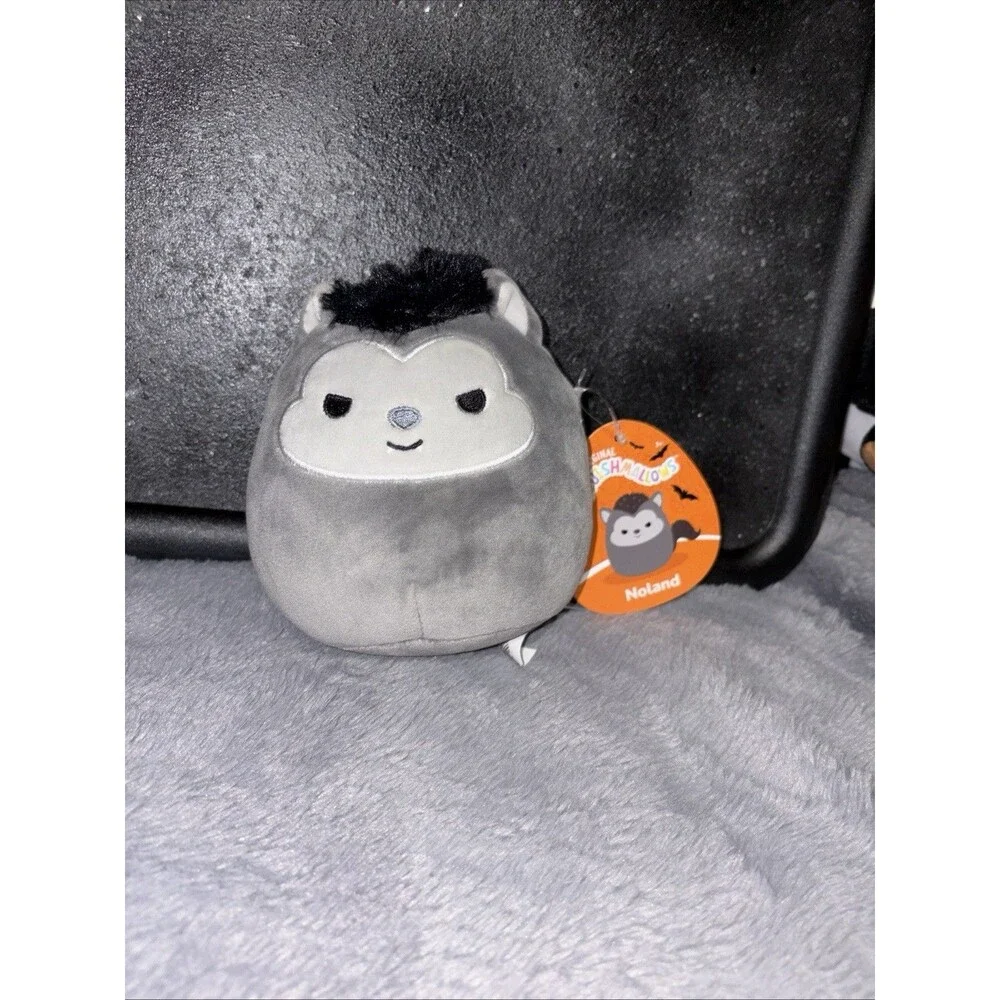 NEW Squishmallows 5” Noland the Gray Werewolf Halloween Animal Plush Toy NWT